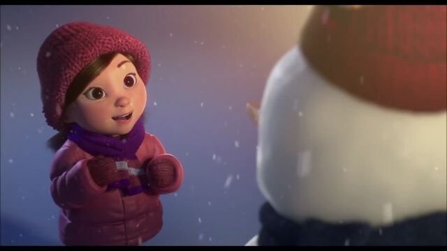 いつも一緒だった雪だるまと少女を描いたCGアニメーション Lily & the Snowman