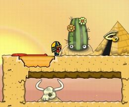 仲間の犠牲のもとに王を進める誘導パズルゲーム Dibbles 3 - Desert Despair