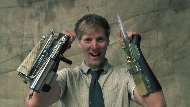 フック付きワイヤー射出で高所へ登る!アサシンクリードの装備を自作した男