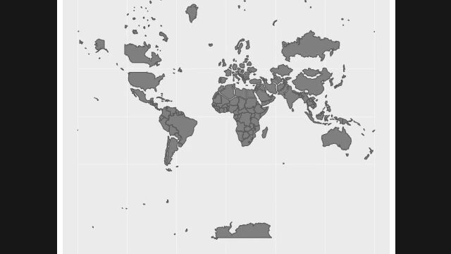 メルカトル図法の世界地図はこんなに面積が違うのか!と驚く、正確な面積との比較映像