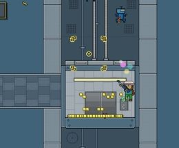 敵と戦い続けながらエレベーターから脱出するアクションゲーム Elevator Breakout
