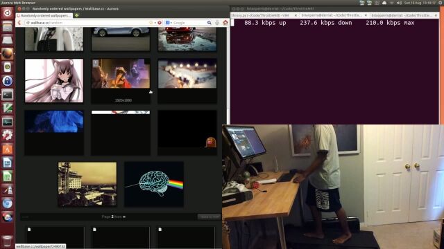 これならニートでも健康的に!ネット回線速度と連動させたルームランナー