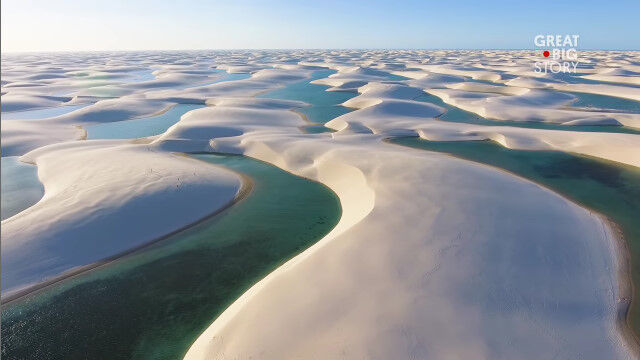 半年ごとに無数の湖が生まれる砂丘。ブラジルのレンソイス・マラニャンセス国立公園が幻想的