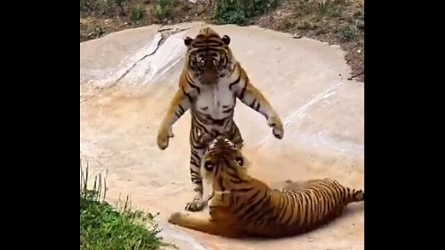 トラってやっぱりデカいだけの猫なんだなと思う