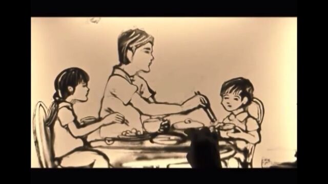 男手一つで育ててくれた我が父を描いたサンドアートアニメーション TINH CHA