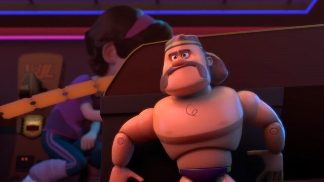 軟弱な女の子には貰われたくないマッチョ人形が奮闘するCGアニメーション