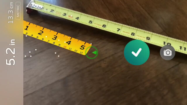 これは便利そう。カメラ越しに物の長さを測れる、拡張現実ものさしアプリ AR Measure