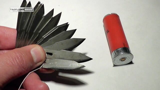 なんて中二病な武器なんだ!一発で12枚のナイフが発射される「シュレッダー弾」が恐ろしい