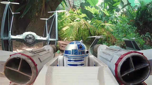 ドローンを使ってスターウォーズのドッグファイトを再現したショートムービー Drone Star Wars
