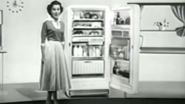1956年に作られた冷蔵庫が、当時のレベルで既に便利そう
