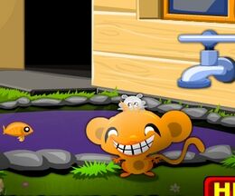 悲しみに震える猿を幸せにしてあげるクリックミニゲーム Monkey GO Happy 6