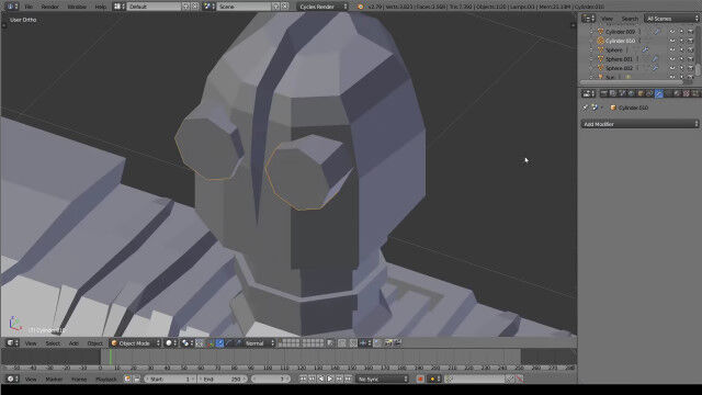 フリーの3DCG製作ソフト「Blender」でアイアン・ジャイアントが出来上がっていく早回し映像