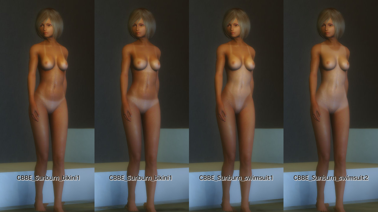 日焼け　裸 ひやけあとテクスチャ UNP & CBBE : 真のノルドの覚え書き