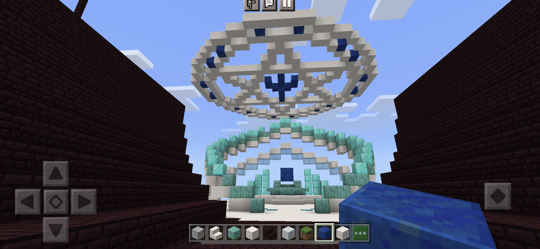 マイクラpe 城建築練習 その１０ 小魔法陣と３重螺旋設置 わたしのオンラインメモ帳