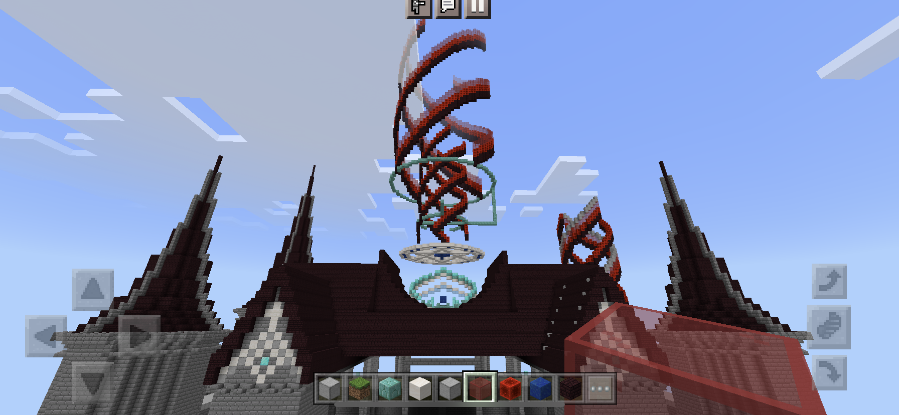 マイクラpe 城建築練習 その10 小魔法陣と3重螺旋設置 わたしのオンラインメモ帳 マイクラpe 城建築練習 その10 小魔法陣と3重螺旋設置 わたしのオンラインメモ帳