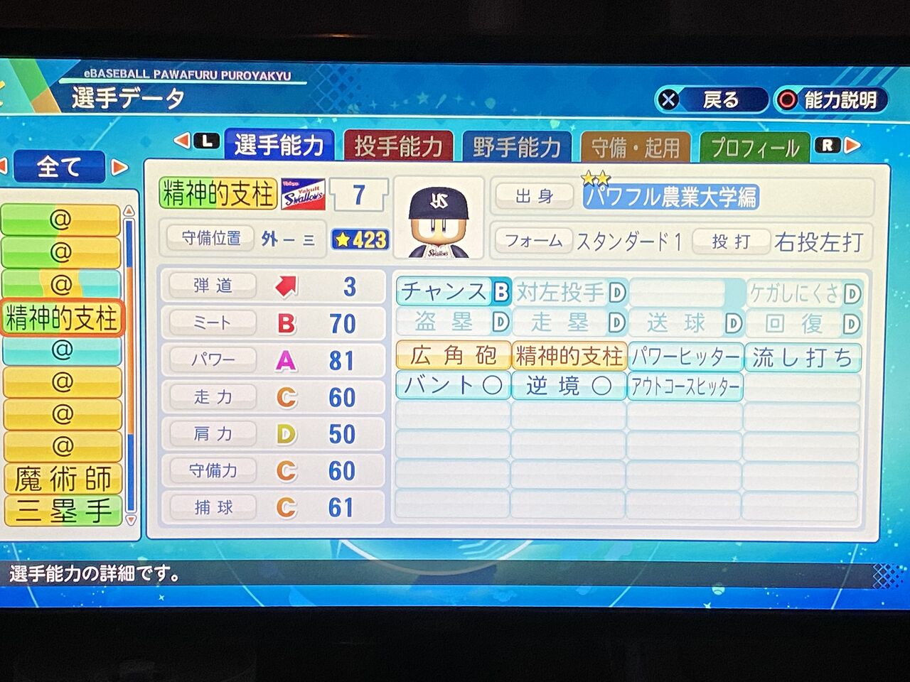 パワプロ 21 ３日目 サクセスメモ わたしのオンラインメモ帳