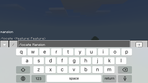 マイクラpe 洋館の位置捜索はコマンド入力で わたしのオンラインメモ帳