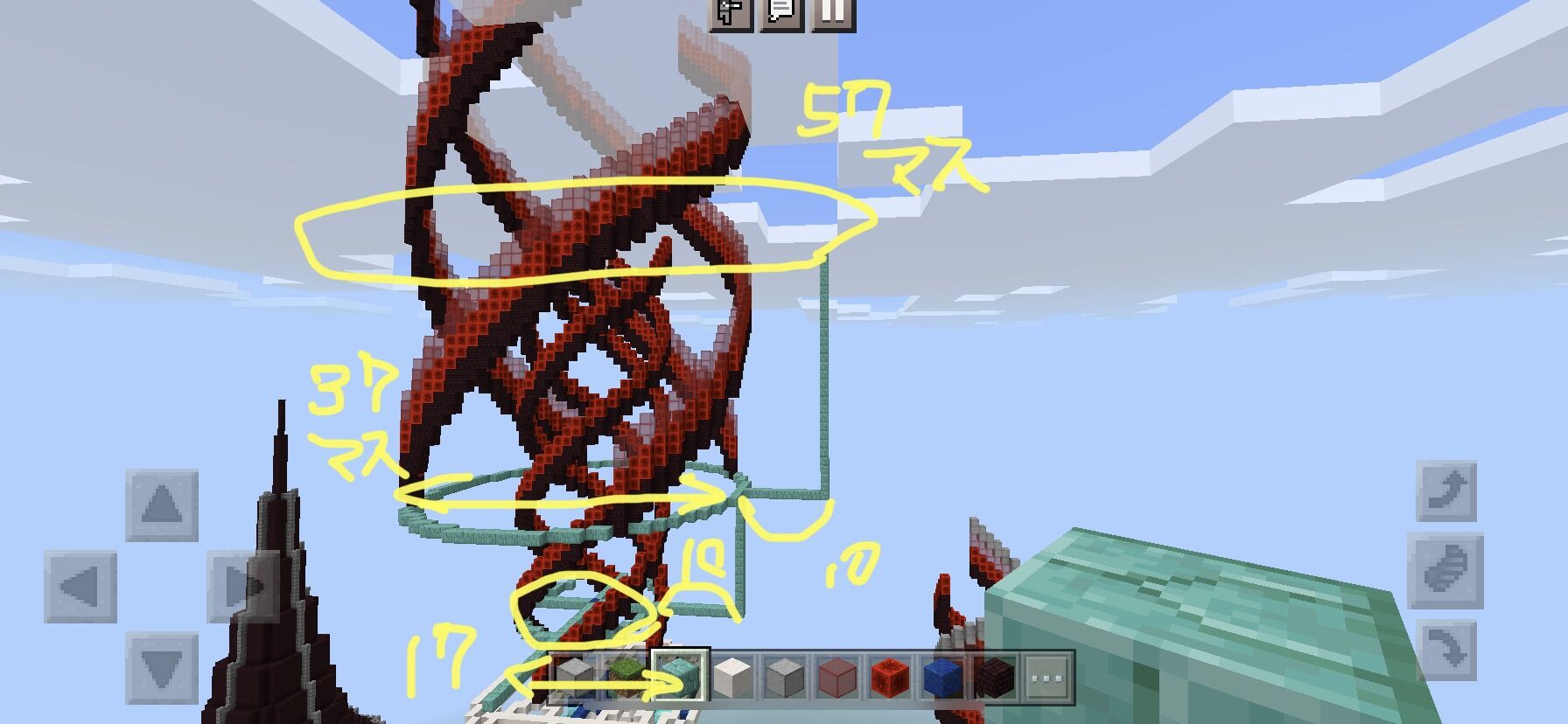 マイクラpe 城建築練習 その10 小魔法陣と3重螺旋設置 わたしのオンラインメモ帳 マイクラpe 城建築練習 その10 小魔法陣と3重螺旋設置 わたしのオンラインメモ帳