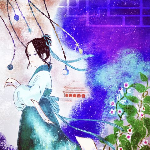 後宮に星は宿る 小径のほとり
