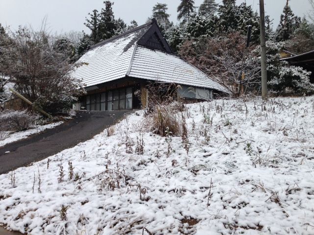 【岡山移住生活 170日目】 初雪、妻が子どもみたいに喜んでいる姿がとっても嬉しかった。