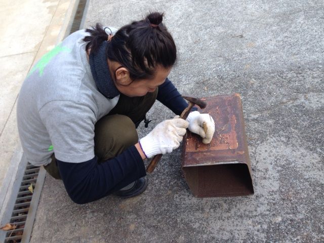 【岡山移住生活 207日目】自分で簡易かまどをコツコツ努力すること1時間!笑 作りました(*^_^*)