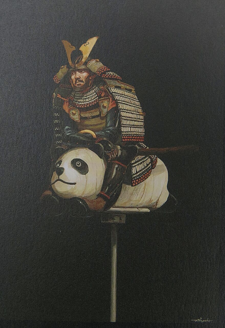 哀愁の甲冑オジサン【野口哲哉展】 : 彦島太郎の壽印