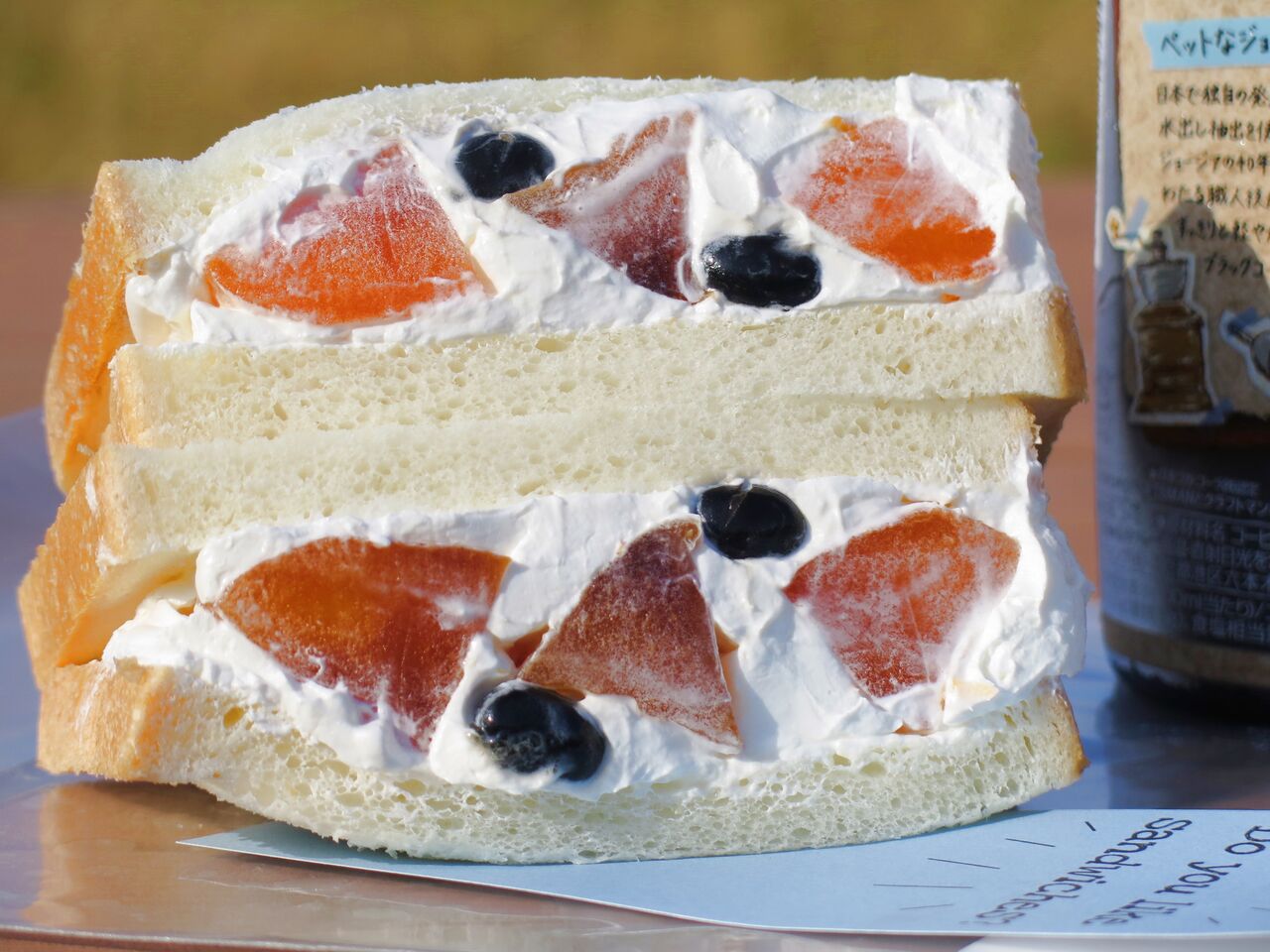 秋の海と柿のフルーツサンド フルーツサンドイッチ専門店 Room 105 彦島太郎の壽印