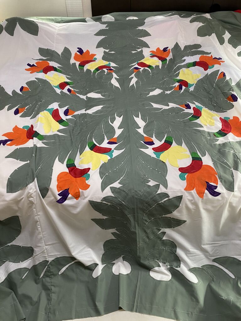 ハワイアンキルト ベッドスプレッド 楽天市場】ハワイアンキルト