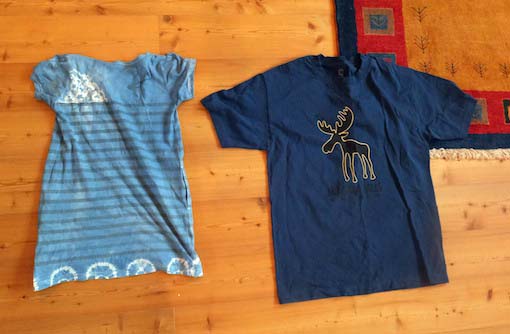 Tシャツをリメイク 小鳥の遊び場