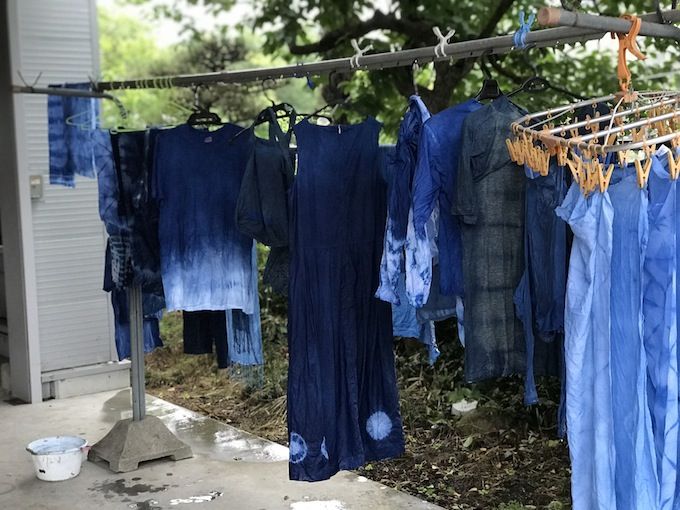 簡単藍染めメモ 小鳥の遊び場