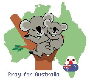PrayforAustralia完成予想図
