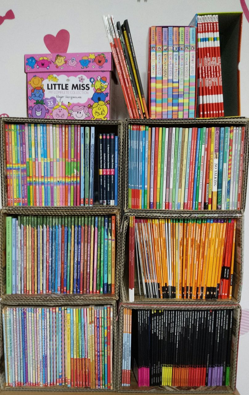 私の段ボール本棚 英語の本棚