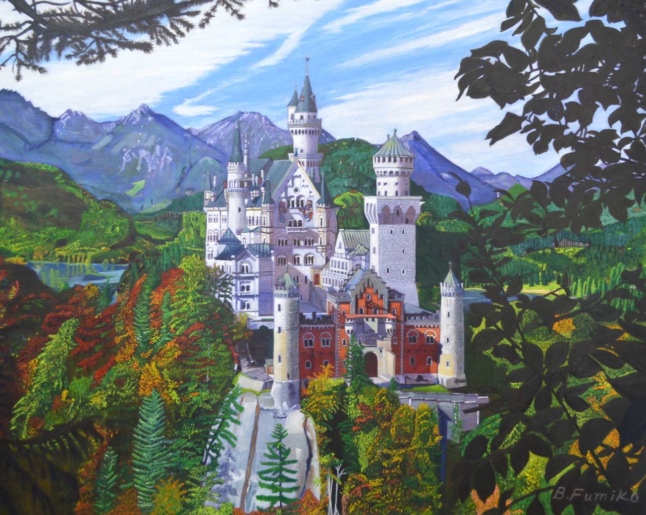 ノイシュヴァンシュタイン城 : 絵画教室・画塾アトリエエムの日々 ノイシュヴァンシュタイン城 : 絵画教室・画塾アトリエエムの日々