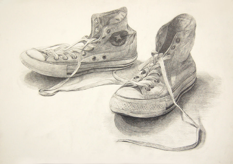 自分の靴の油絵デッサン 図工「自分の靴の絵」を描く - 授業力アップ 学級経営の話