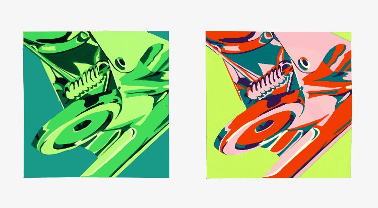 モチーフをつかっての色彩構成 絵画教室 画塾アトリエエムの日々 モチーフをつかっての色彩構成 絵画教室 画塾アトリエエムの日々