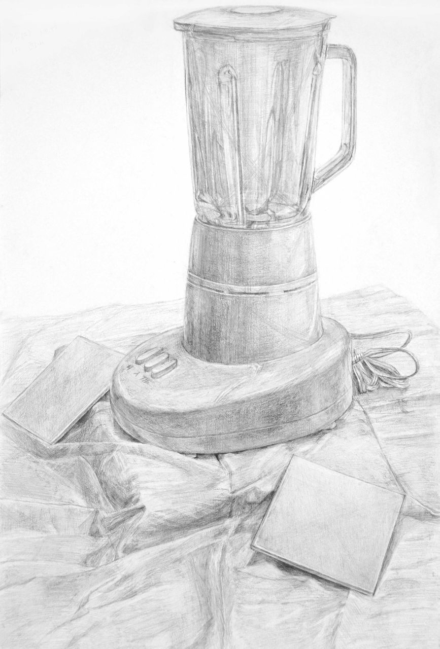 静物鉛筆デッサン練習作品52枚箱付き 静物鉛筆デッサン練習作品52枚箱付き