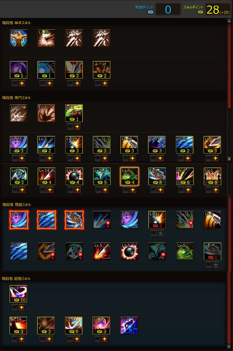 Kritikaのblog スキル振り