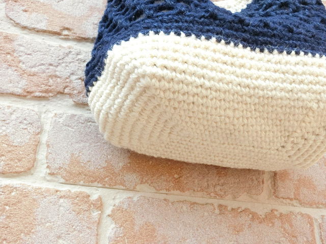 掲載 ネット編みの麻ひもショルダーバッグ つくろう 工房あ る製作日記