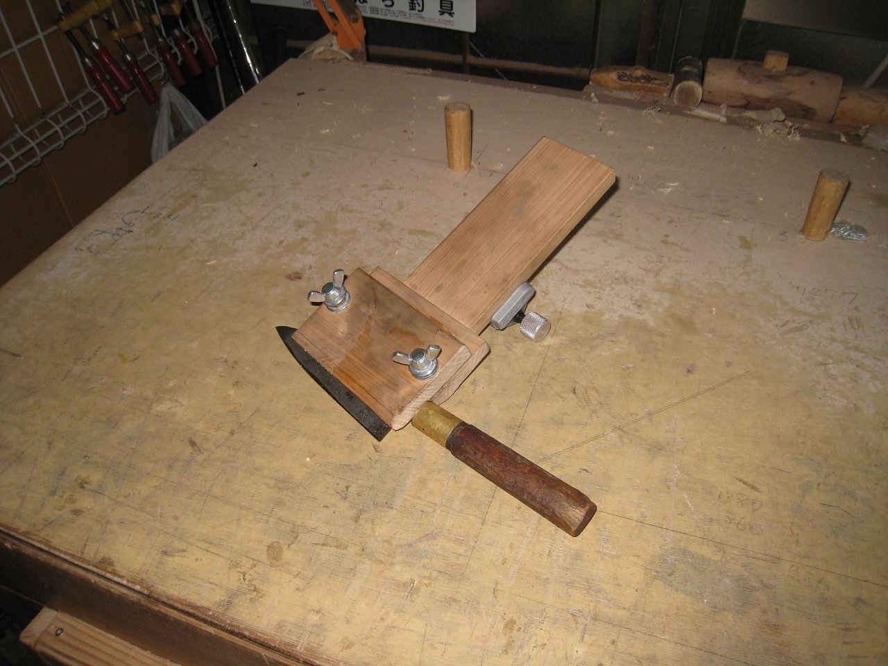 刃物研ぎ治具 木工 工房サバイ