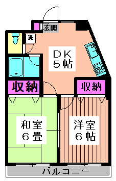 芝田マンション　306　間取り　