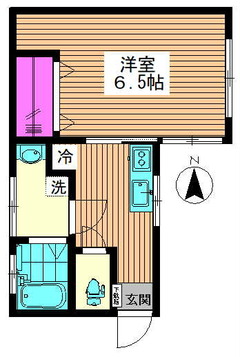 コーポ中井　202　間取り