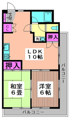高円寺南パールマンション 406 間取り