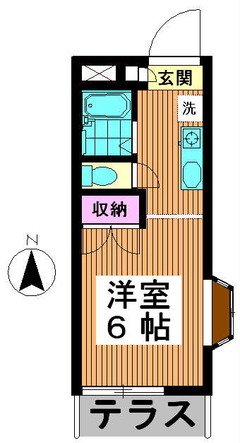 コーポ静風　101　間取り