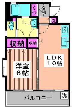 大雅堂マンション 6C間取り