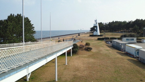 若洲海浜公園サイクリングコース41展望台