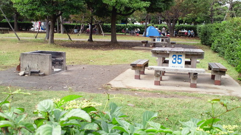 城南島海浜公園14第一キャンプ場