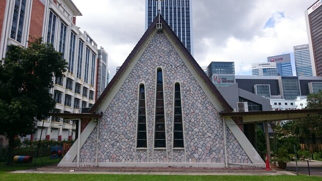 クアラルンプール観光 可愛い三角形の小さな教会 タミル メソジスト教会 Sfc修行 ときどき観光 クアラルンプール観光 可愛い三角形の小さな教会 タミル メソジスト教会 Sfc修行 ときどき観光