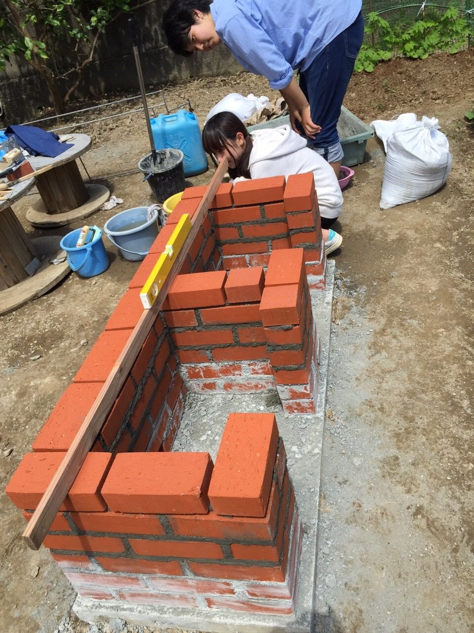 耕活 7月25日 かまどベンチ製作続き 耕活プロジェクトblog