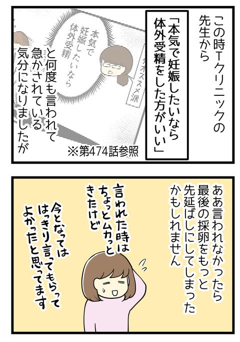 この時通っていた不妊治療クリニックの先生に「本気で妊娠したいなら体外受精を」と何度もいわれて急かされた気持ちになりましたが、正直ああ言われなかったら最後の採卵の決心がもっと遅れたかもしれません