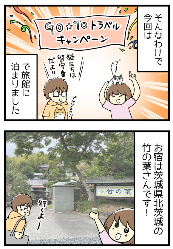 今回はGOTOトラベルキャンペーンを使って温泉旅館に泊まることにしました!お宿はうぐいす谷温泉竹の葉さんです。